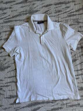 HUGO BOSS Men's White Polo Shirt Large Used
